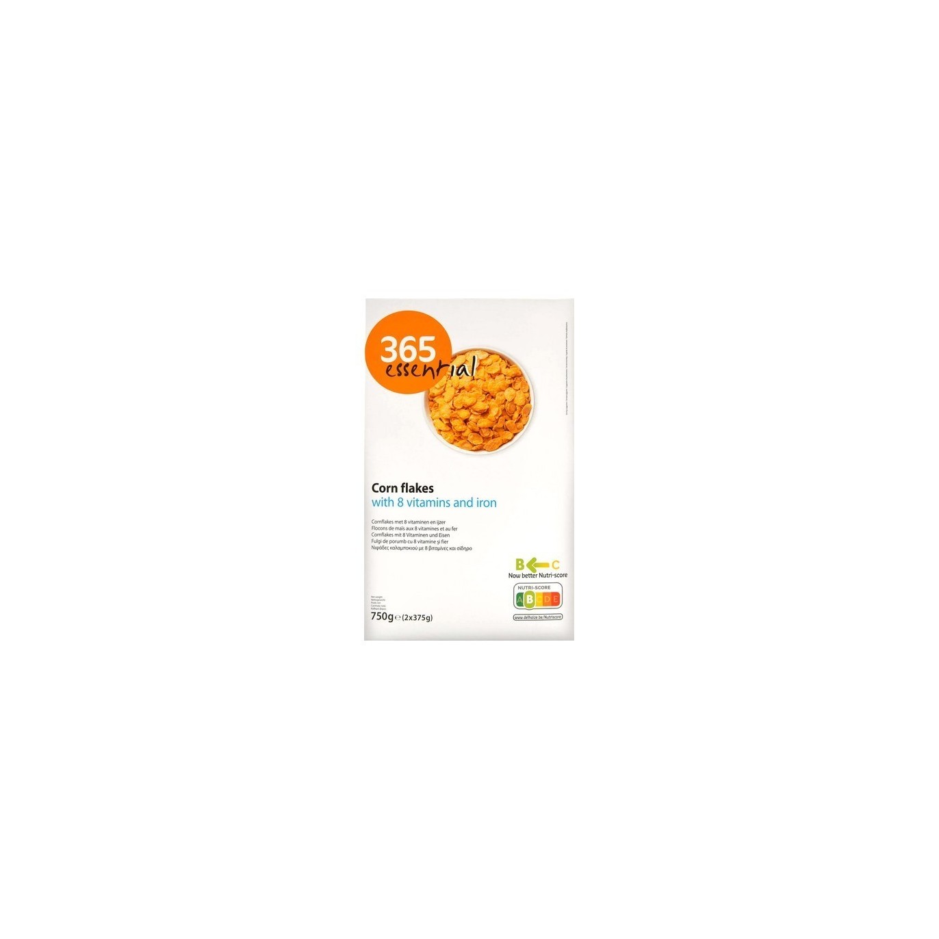 D - 365 essential corn flakes 750 gr