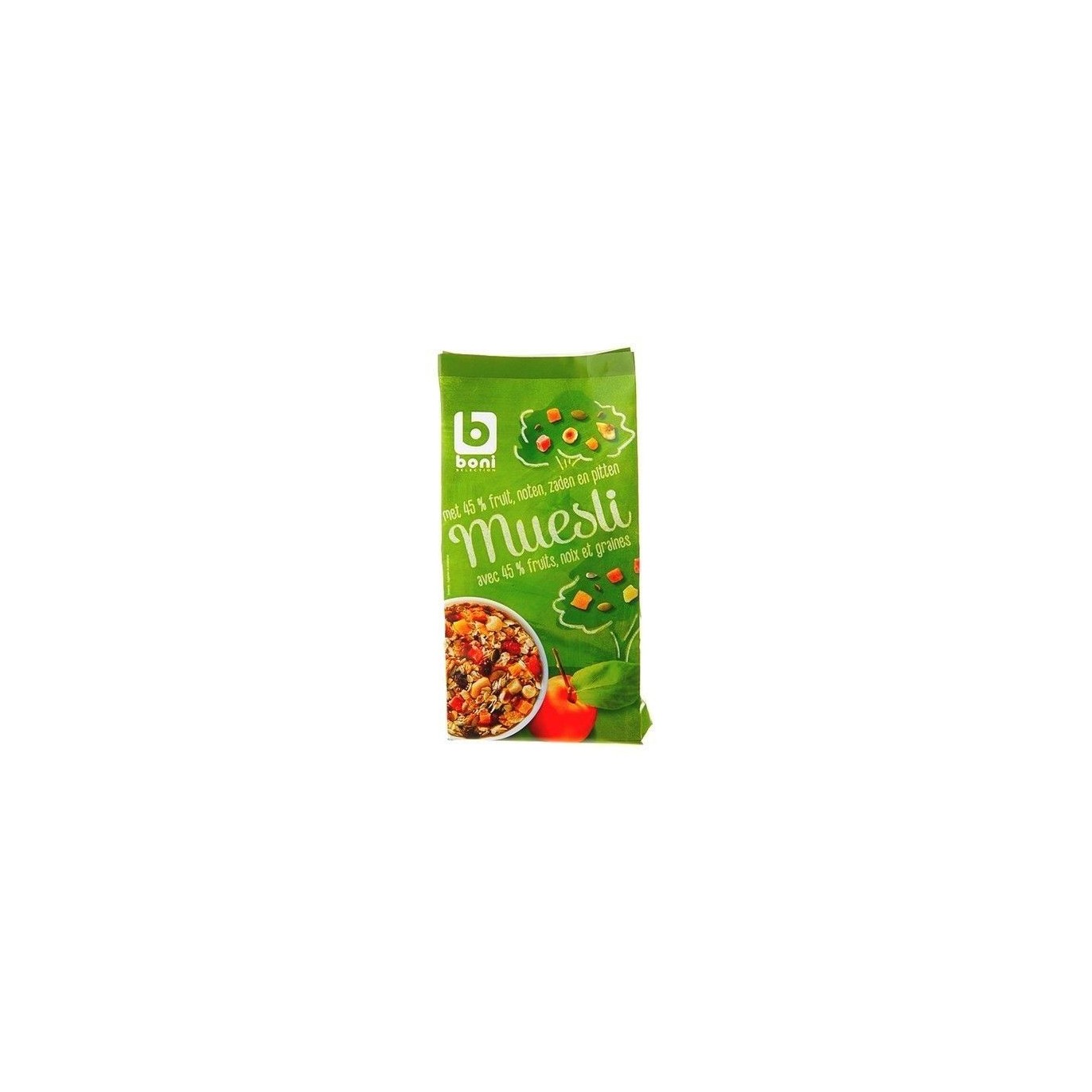 Boni Selection muesli 45% fruits noix 750 gr CHOCKIES