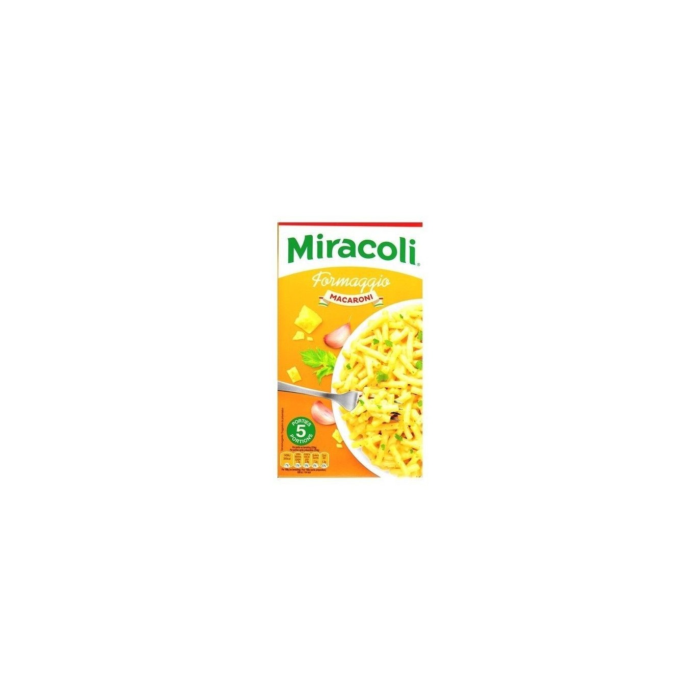 Miracoli macaroni coupé fromage 5 portions 449
