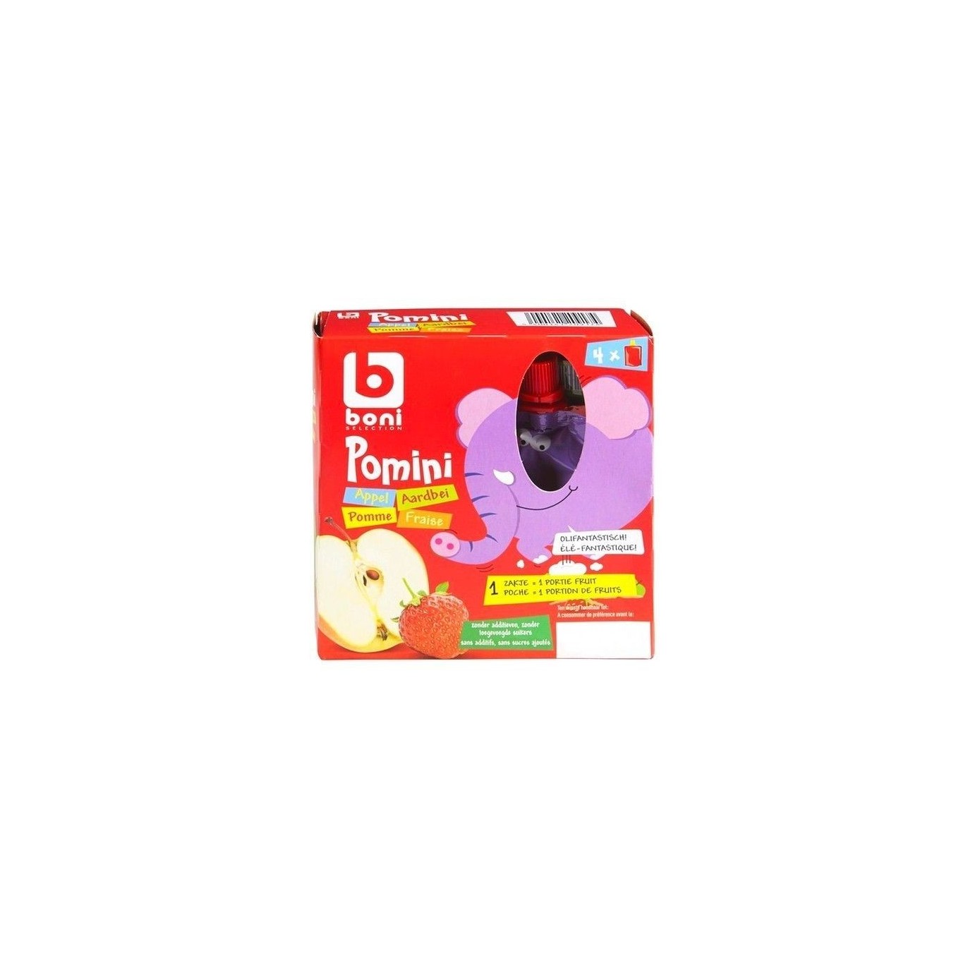 Boni Selection Pomini pomme fraise 360 gr CHOCKIES