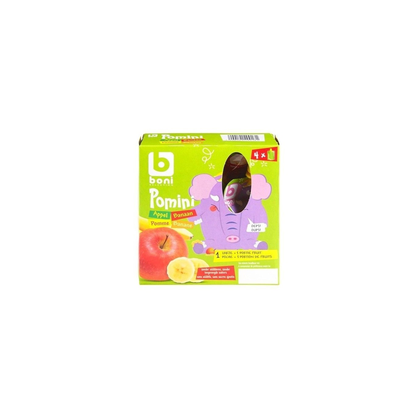 Boni Selection Pomini pomme banane 360 gr CHOCKIES