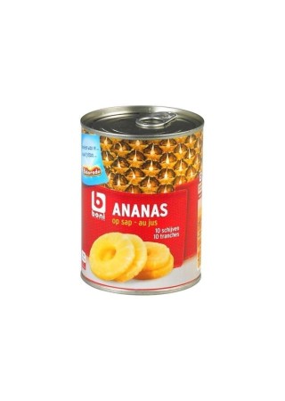 Boni Selection ananas tranches au jus 567 gr CHOCKIES