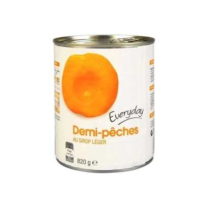 Everyday demi pêches sirop 820 gr EPICERIE CHOCKIES