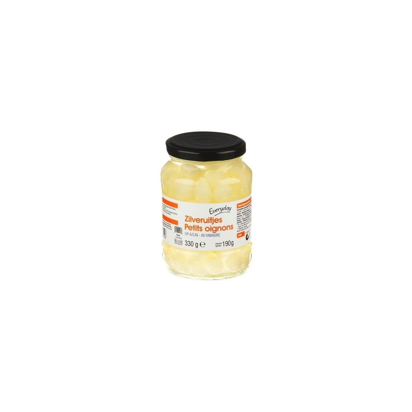 Everyday petits oignons vinaigre 320 gr BELGE CHOCKIES