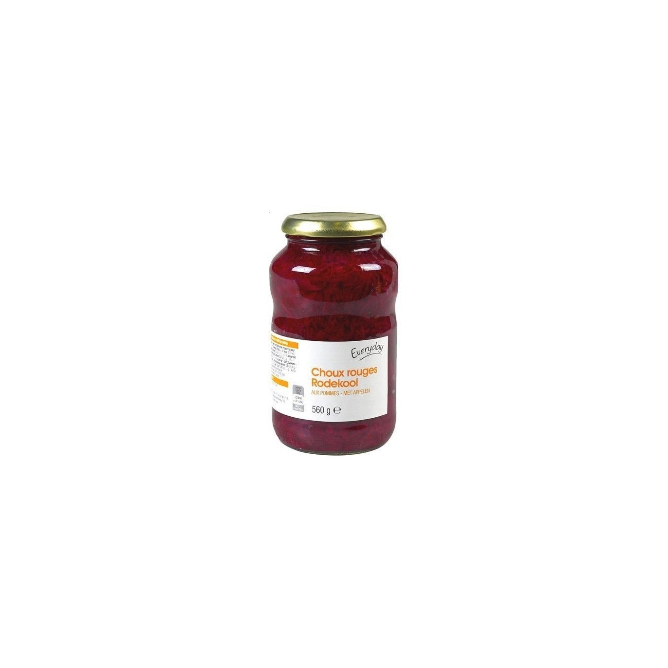 Everyday choux rouges aux pommes 560 gr BELGE CHOCKIES