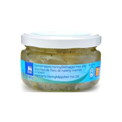 D - Bouchées de hareng à l'aneth 180 gr CHOCKIES
