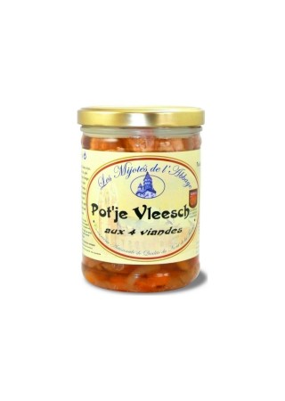 Mijotés de l'Abbaye Potjevleesch 4 viandes désossés 750 gr