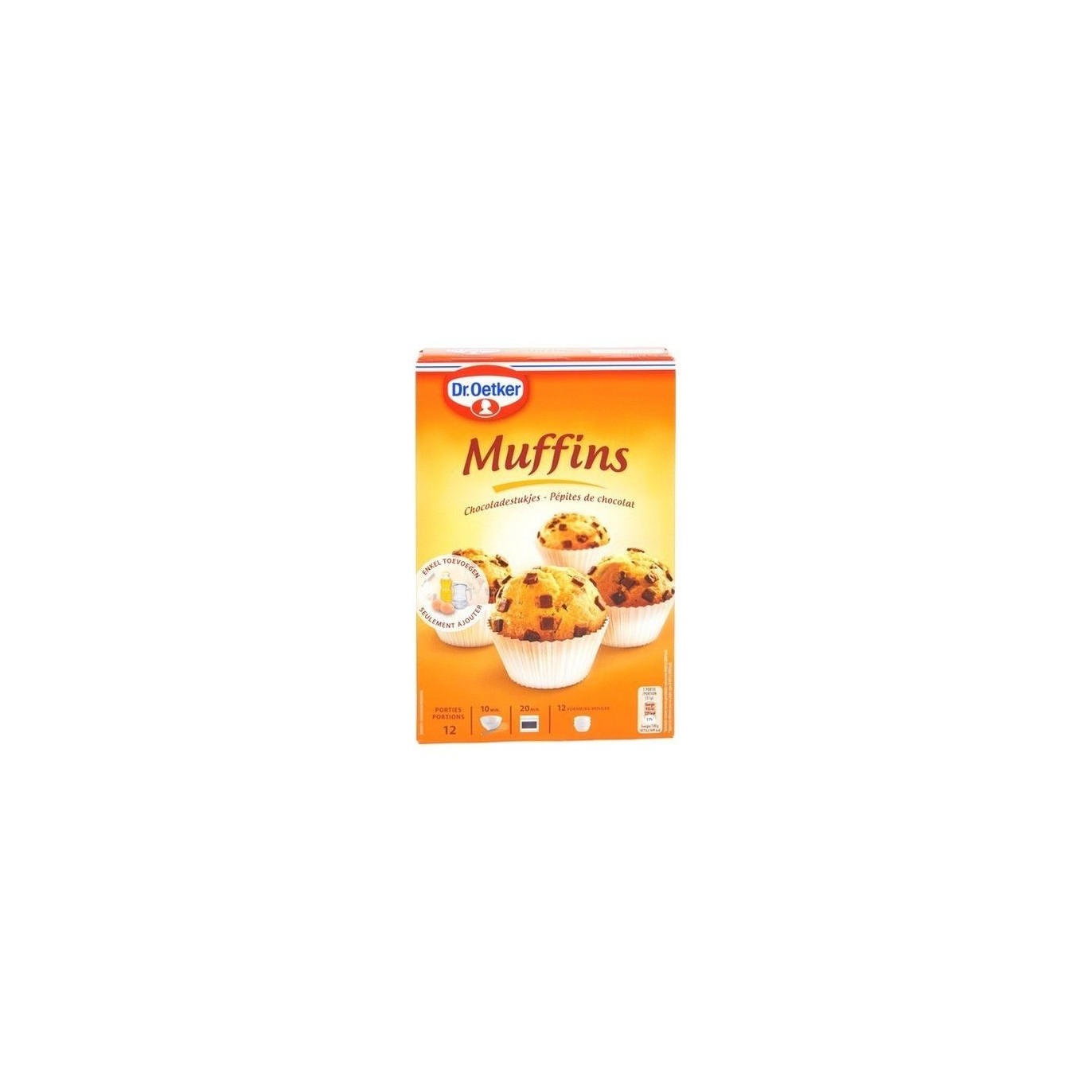 Dr Oetker muffins pépites de chocolat 370 gr CHOCKIES